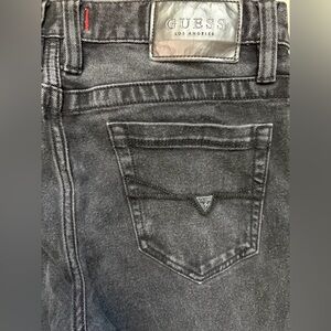 Guess Men’s Black Medium Rise Skinny Scotch Jeans Slim Fit Stretch Size 30x30